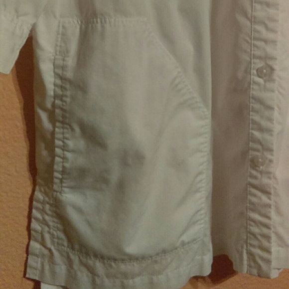 Joan Rivers white button down shirt with pockets - Picture 2 of 8